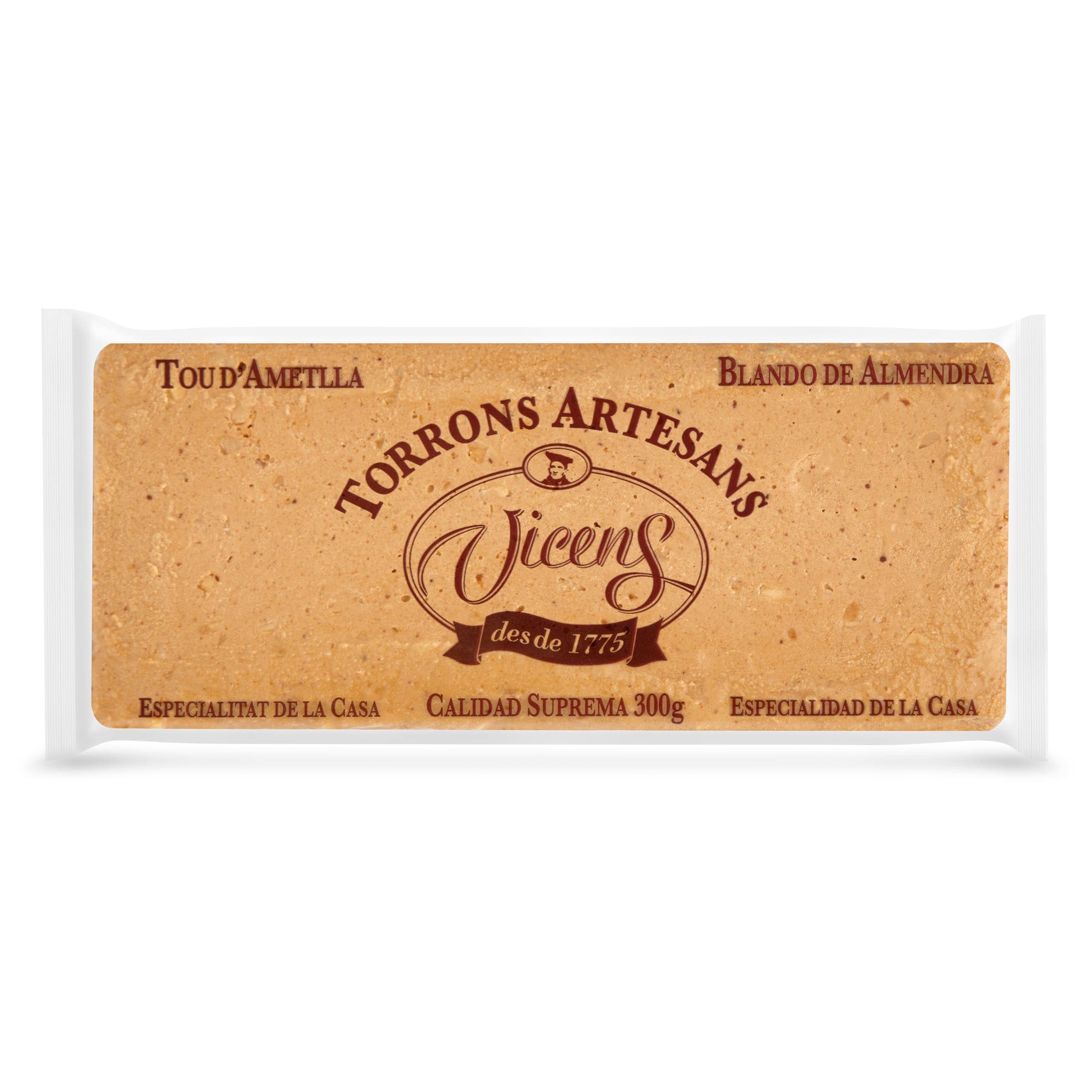 Turrón blando de almendra Torrons Vicens 300 g