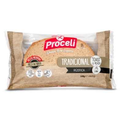 Pan tradicional sin gluten Proceli bolsa 160 g-0