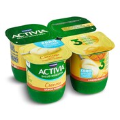 Bífidus desnatado sabor mango Activia pack 4 x 115 g