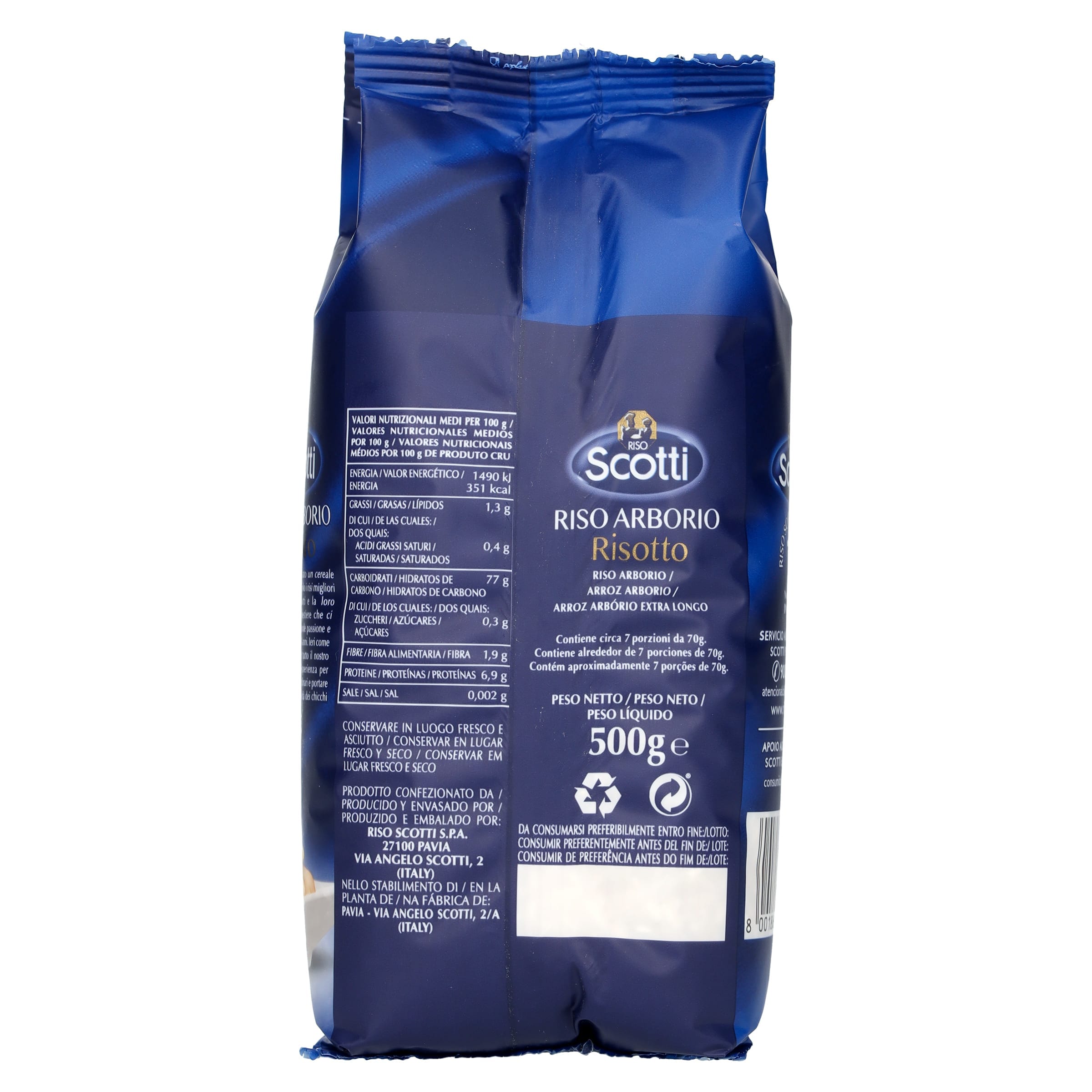 Arroz risotto Riso scotti 500 g