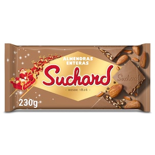 Turrón de chocolate con almendras enteras Suchard 230 g