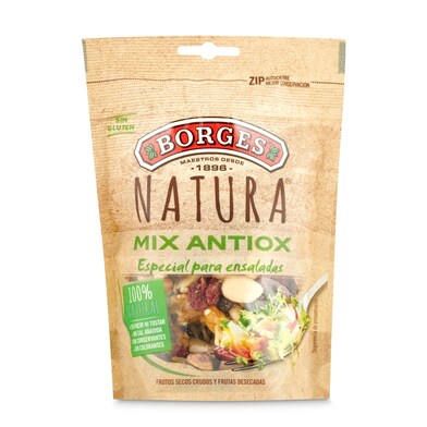 Cocktail natural de frutos secos Borges bolsa 130 g-0 Cocktail natural de frutos secos Borges bolsa 130 g-0