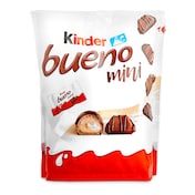 Mini barritas de chocolate con leche y avellanas Kinder bolsa 108 g