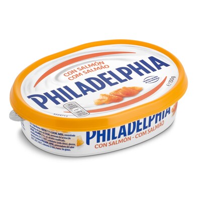 Queso de untar con salmón Philadelphia tarrina 150 g-0 Queso de untar con salmón Philadelphia tarrina 150 g-0