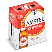 Cerveza Amstel botella 6 x 25 cl