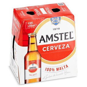 Cerveza Amstel pack 6 x 25 cl