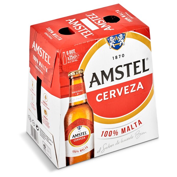 Cerveza Amstel Pack 6x25 Cl.