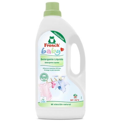 Detergente máquina líquido ecológico Baby frosch botella 21 lavados-0 Detergente máquina líquido ecológico Baby frosch botella 21 lavados-0