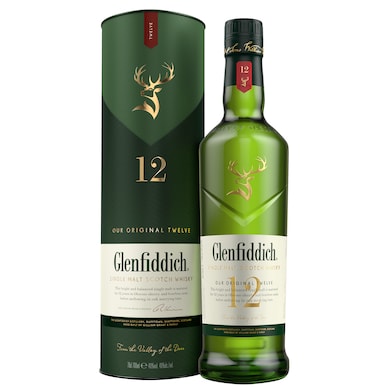 Whisky 12 años Glenfiddich botella 70 cl-0