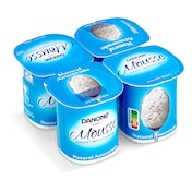 Yogur mousse natural azucarado Danone pack 4 x 65 g
