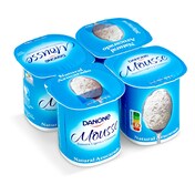 Yogur mousse natural azucarado Danone pack 4 x 65 g