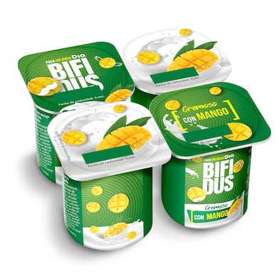 Cremoso con mango Bífidus pack 4 x 125 g-0