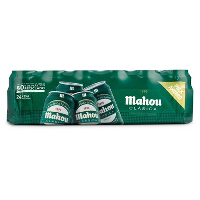 Cerveza clásica Mahou lata 24 x 33 cl-1 Cerveza clásica Mahou lata 24 x 33 cl-1