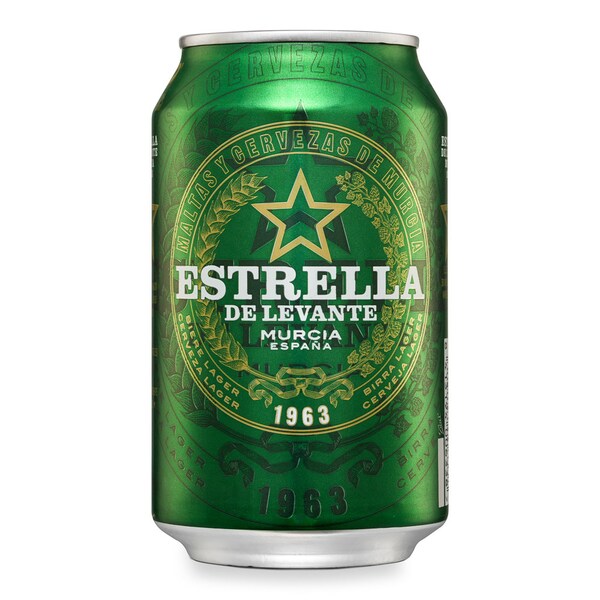 Cerveza Estrella de Levante Lata 33 Cl.