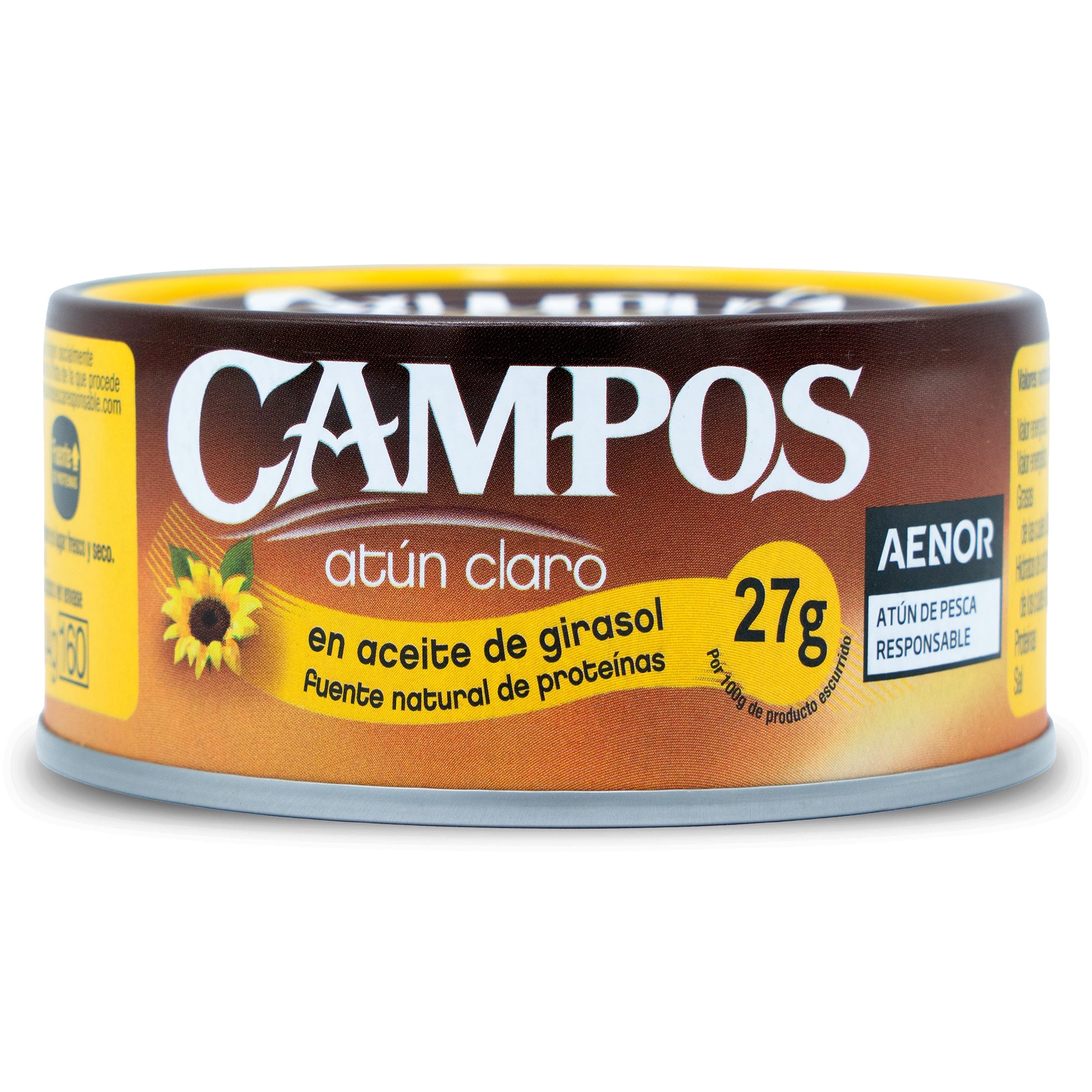Atún claro en aceite de girasol Campos 104 g