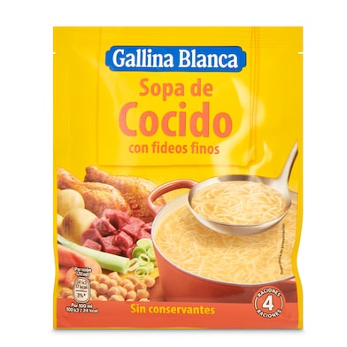 Sopa de cocido con fideos Gallina Blanca sobre 72 g-0