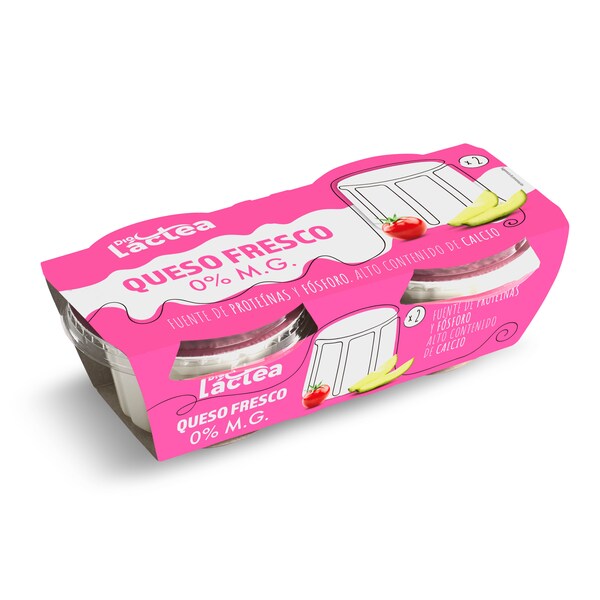 Queso Fresco 0 % M.G Dia Lactea Pack 2 X 250 Gr.