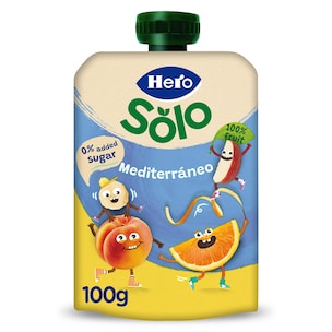 alimento infantil con pure de frutas mediterraneo 100 g