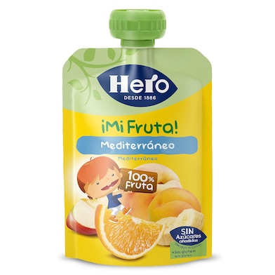 Puré de fruta mediterráneo Hero bolsa 100 g-0