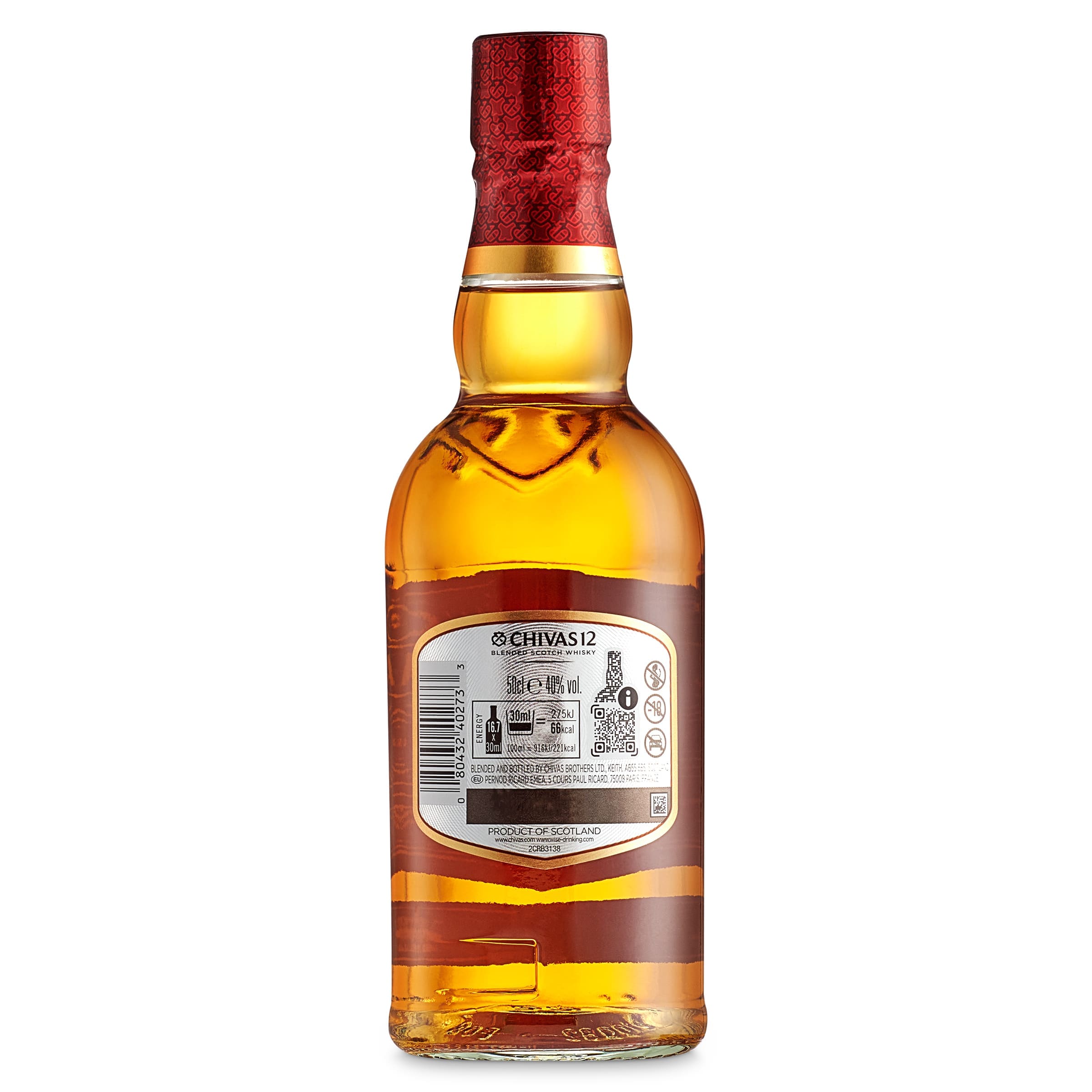 Whisky 12 años Chivas 50 cl