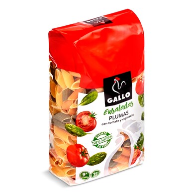 Plumas con tomate y espinacas Gallo bolsa 450 g-0 Plumas con tomate y espinacas Gallo bolsa 450 g-0