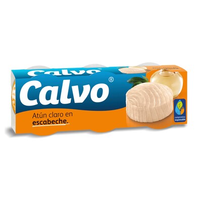 Atún claro en escabeche Calvo 3 x 56 g-0