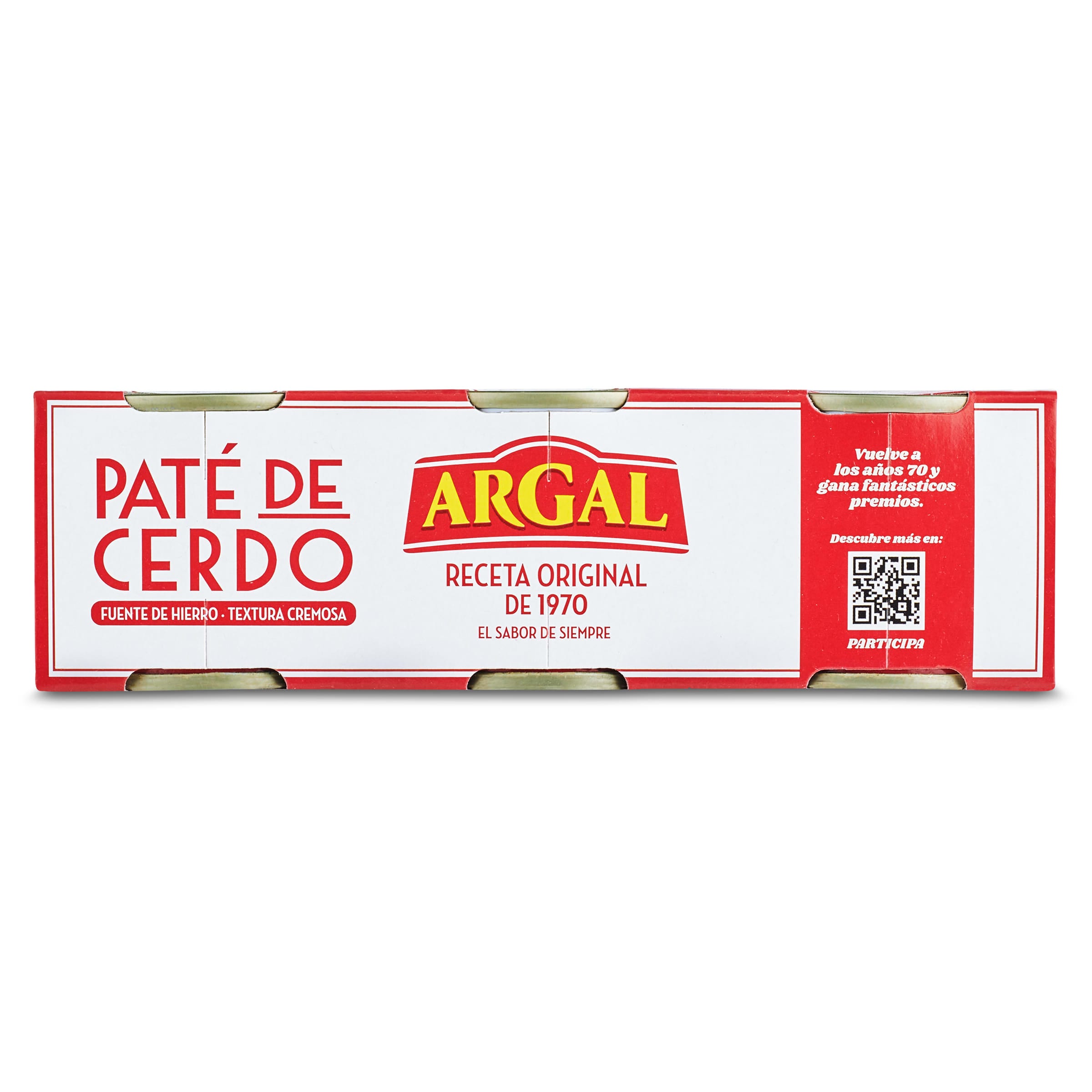 Paté de cerdo original Argal 3 x 83 g