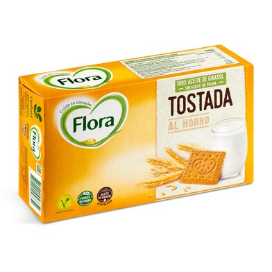 Galletas tostada al horno Flora caja 0.45 Kg-0 Galletas tostada al horno Flora caja 0.45 Kg-0