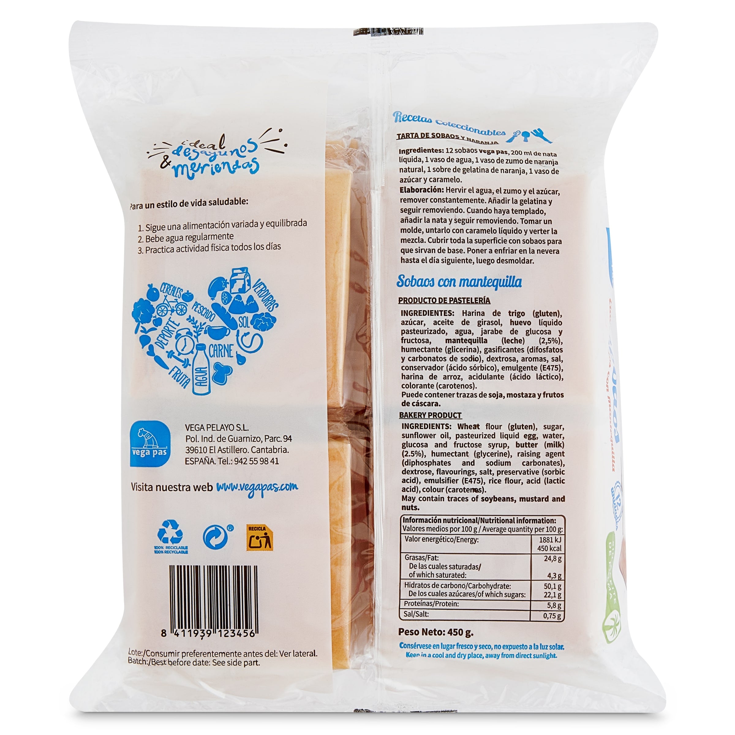 Sobaos Vega pas 450 g