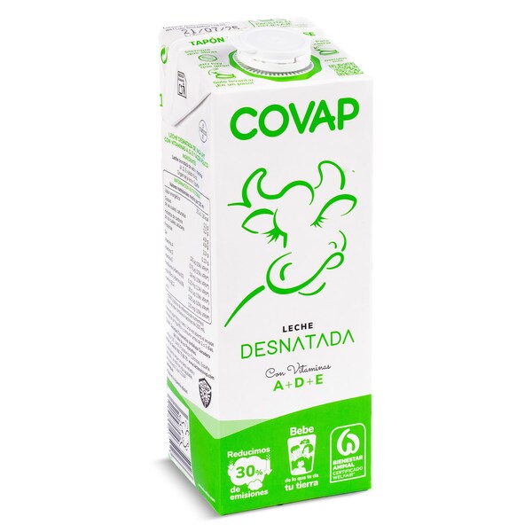 Leche Desnatada Covap Envase 1 Lt.