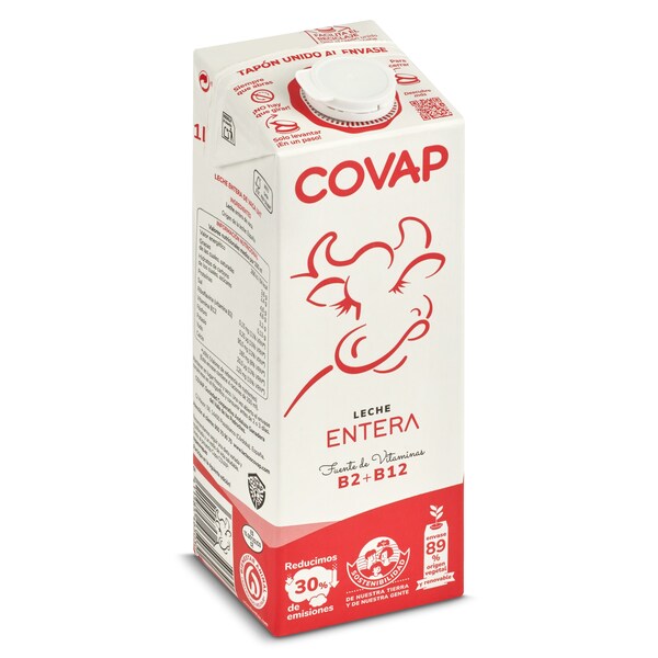Leche Entera Covap Envase 1 Lt.
