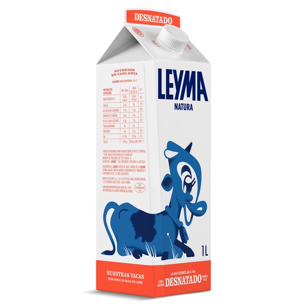 Leche Desnatada Leyma Envase 1 Lt.