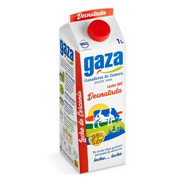 Leche Desnatada Gaza Envase 1 Lt.