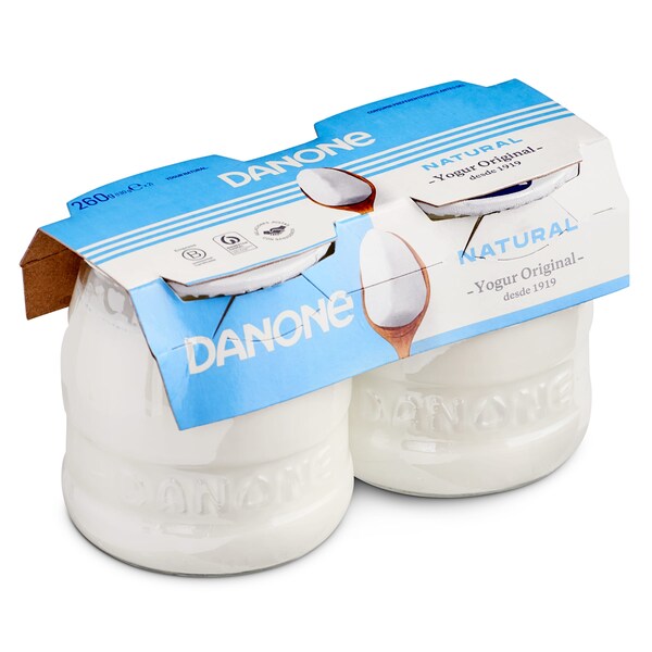 Yogur Natural Danone Pack 2 X 130 Gr.