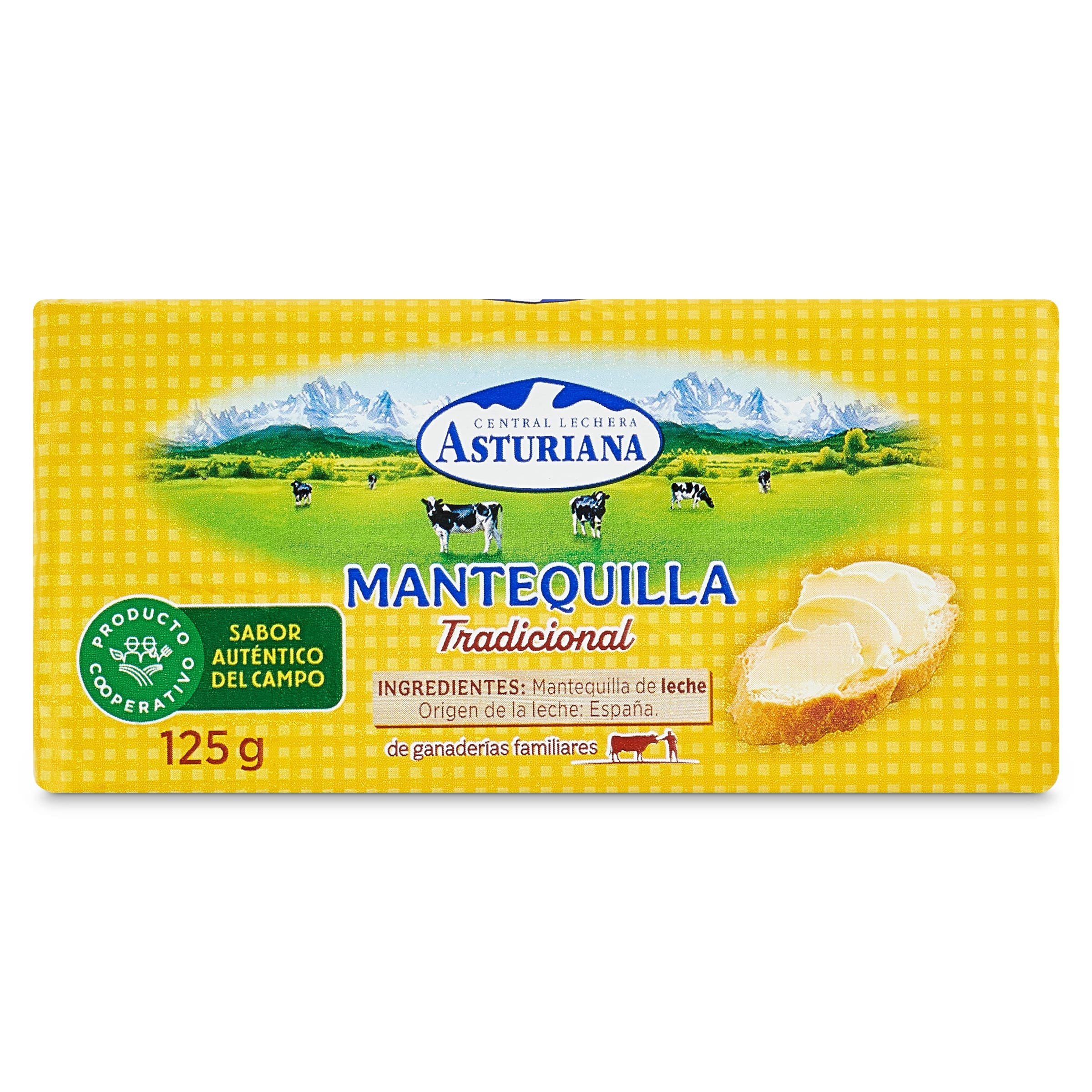 Mantequilla tradicional Central Lechera Asturiana 125 g