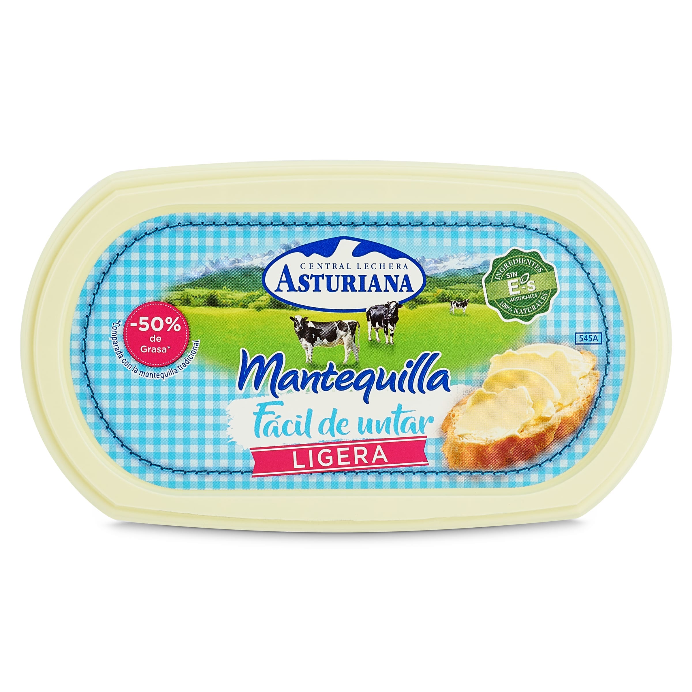 Mantequilla ligera fácil de untar Asturiana 250 g