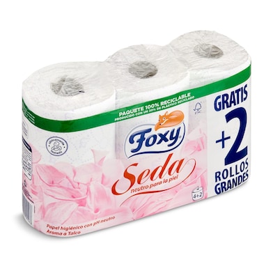 Papel higiénico Foxy bolsa 6 unidades-0