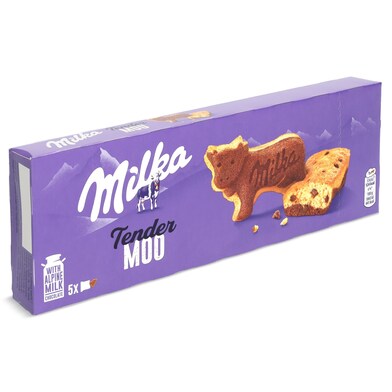 Bizcocho con pepitas de chocolate tender moo Milka caja 140 g-0 Bizcocho con pepitas de chocolate tender moo Milka caja 140 g-0