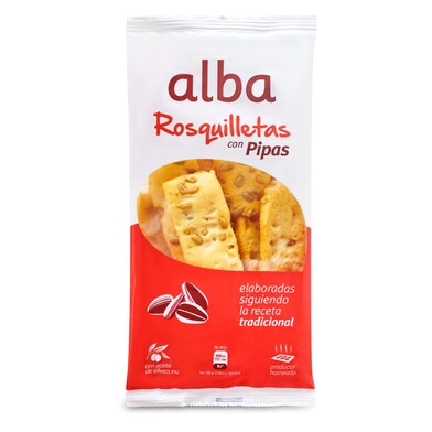 Rosquilletas con pipas Alba bolsa 70 g-0 Rosquilletas con pipas Alba bolsa 70 g-0
