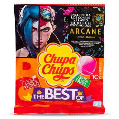 Caramelos con palo Chupa Chups bolsa 120 gr-0 Caramelos con palo Chupa Chups bolsa 120 gr-0