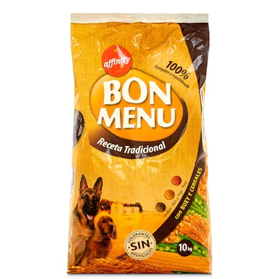 Alimento para perros selección de carnes Bon menu bolsa 10 Kg-0