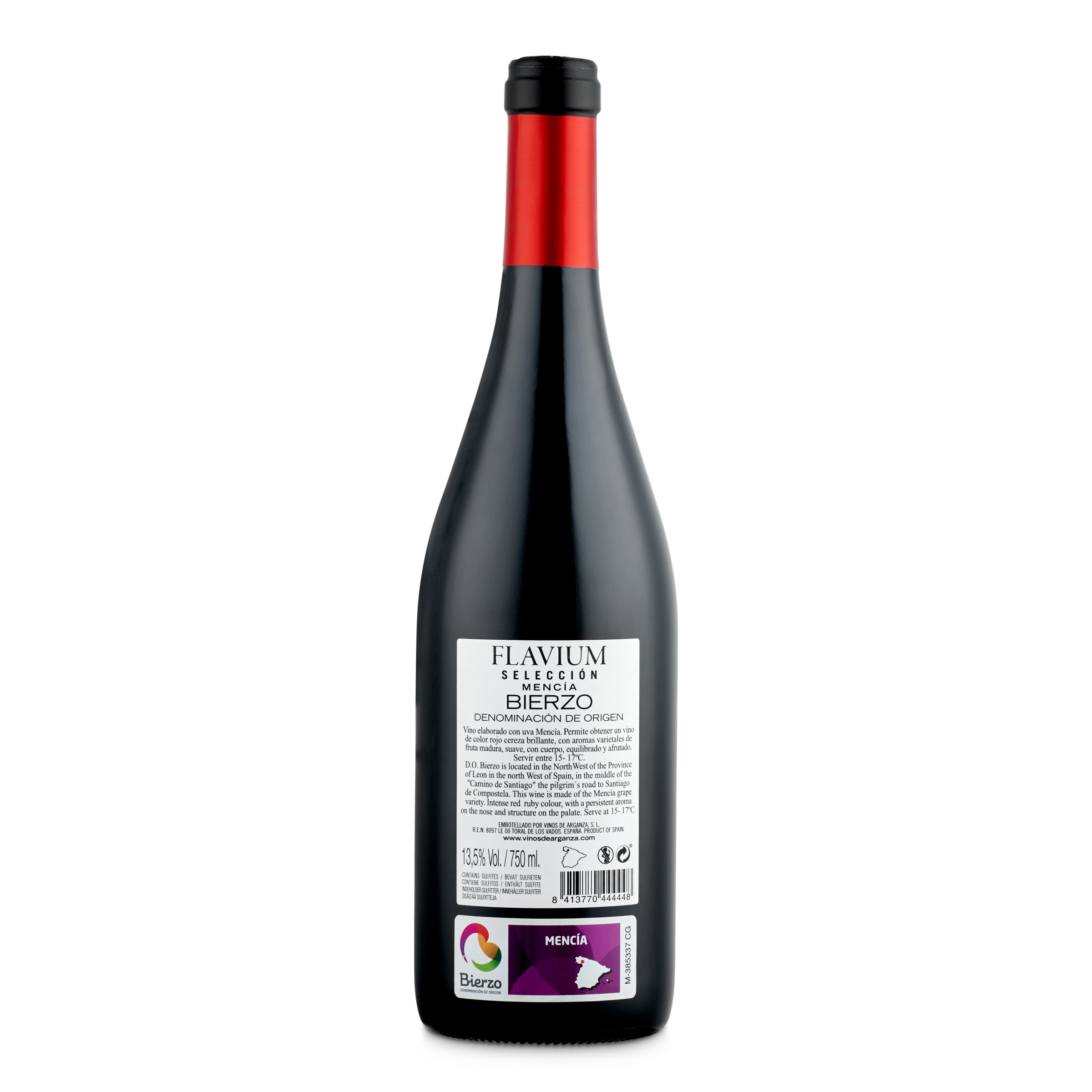 Vino tinto crianza D.O. Bierzo Flavium 75 cl