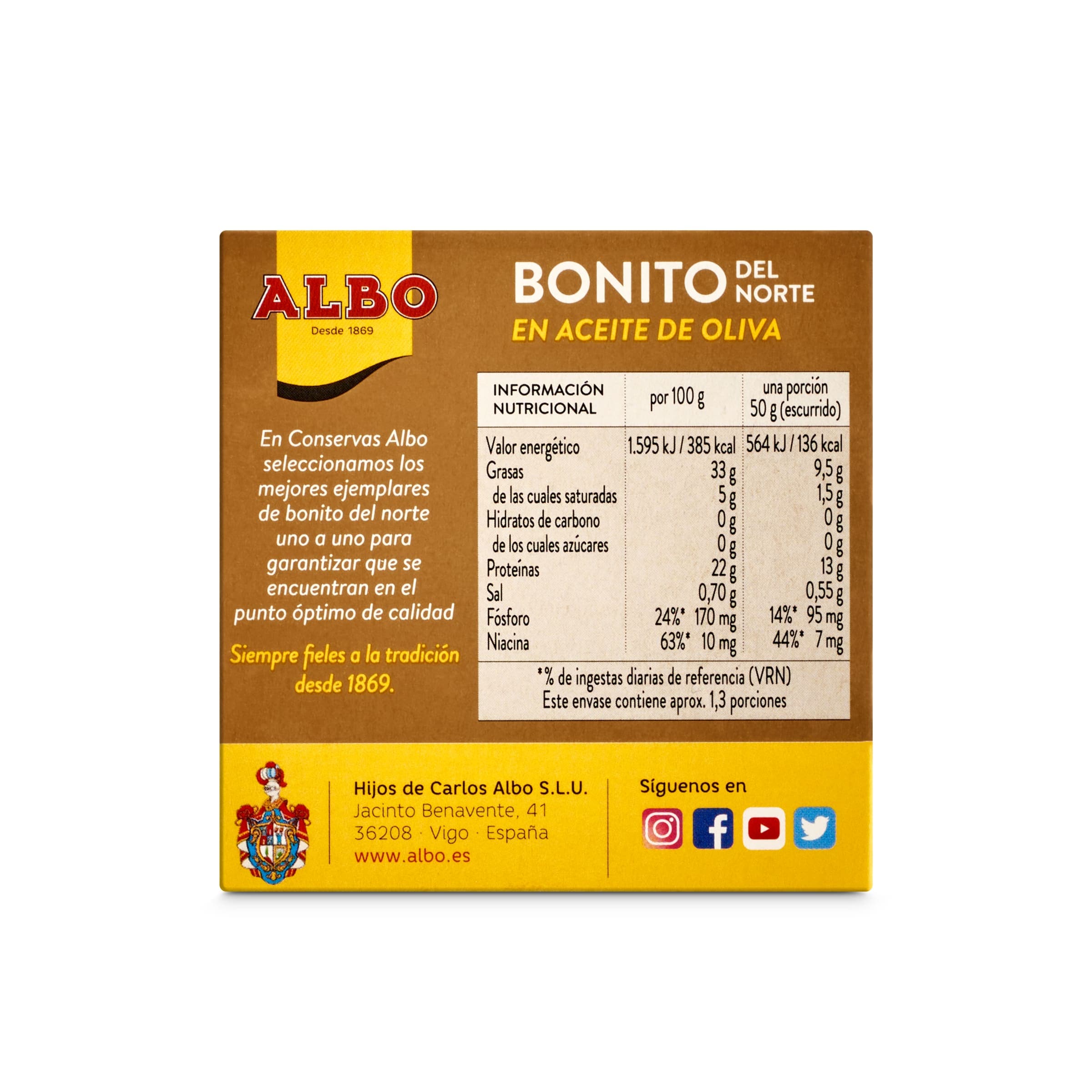 Bonito del norte en aceite de oliva Albo 67 g