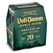 Cerveza doble malta Voll Damm botella 6 x 25 cl