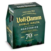 Cerveza doble malta Voll Damm botella 6 x 25 cl