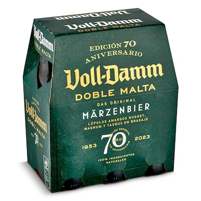 Cerveza doble malta Voll Damm botella 6 x 25 cl-0