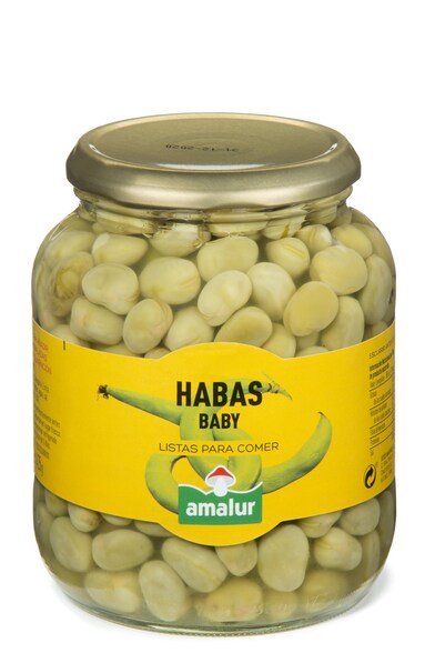 Habas baby Amalur frasco 425 g-0