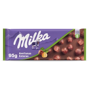 chocolate con leche y avellanas enteras 95 g