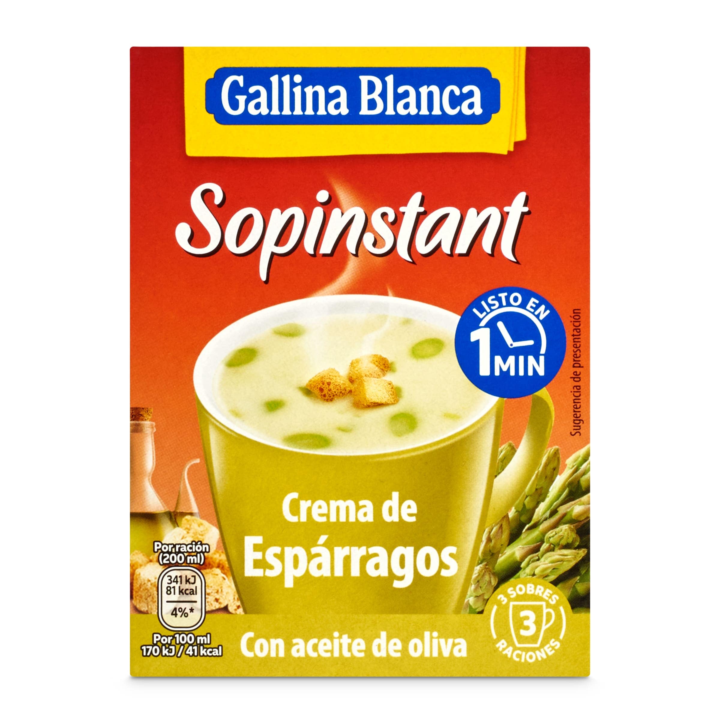 Crema de espárragos Gallina Blanca Sopinstant 57 g