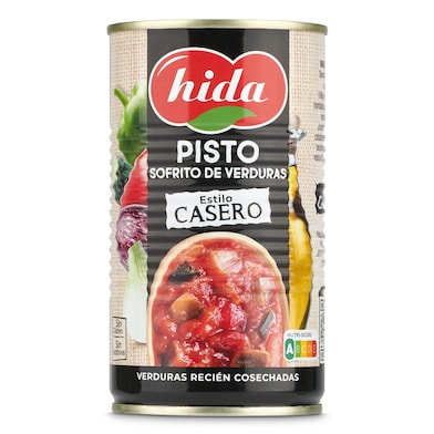 Pisto de tomate frito con verduras Hida lata 340 g-0